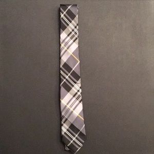 Ben Sherman mens skinny plaid tie